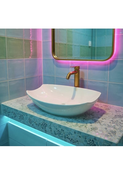 Bien - Harmony 60 Cm Kesik Gövde Tezgah Üstü Lavabo - 11lg06001l00010 Beyaz