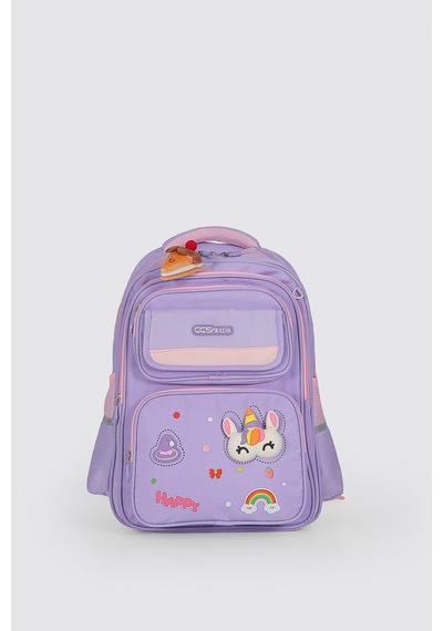 Ççs Kids Premium Okul Çanta Seti 3'lü İlkokul Ortaokul Sırt Çantası Termal Beslenme Çantası Kalemlik Mor 52016
