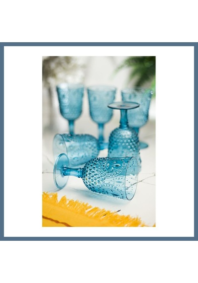 Buradabulabilirsin Akrilik Aquamarin 6'lı Kadeh & Su Meşrubat Kahve Yanı Bardağı 450 Ml Cam Değildir Bbz