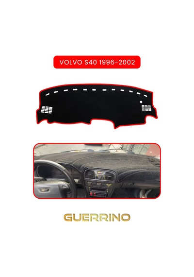 Volvo S40 1996-2002 Torpido Koruma Halısı Kırmızı Kenar