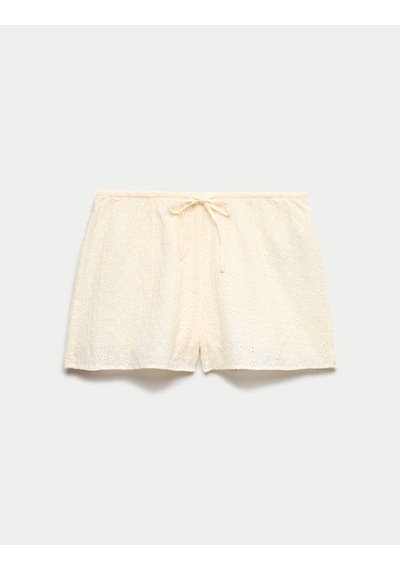Marks & Spencer Saf Pamuklu Pijama Altı T37003485s Sarı