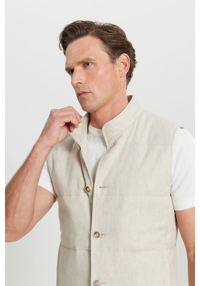 Altınyıldız Collectıon Erkek Bej İnce Dolgulu Standart Fit Normal Kesim Yan Cepli Casual Yelek Altınyıldız Collectıon Erkek Bej İnce Dolgulu Standart Fit Normal Kesim Yan Cepli Casual Yelek