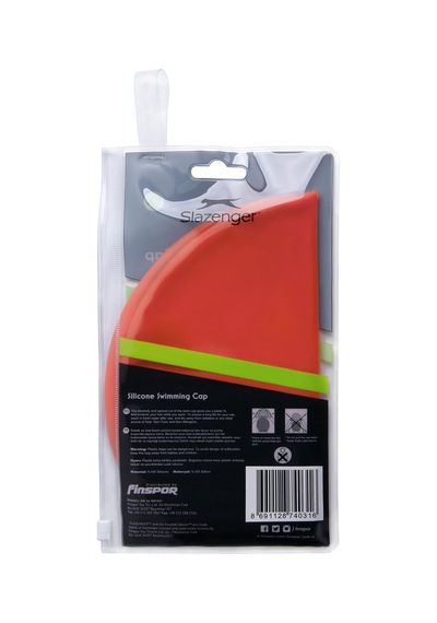 Slazenger Yüzücü Bonesi Silikon Sn00 Red Pvc Zipper Bag Kırmızı