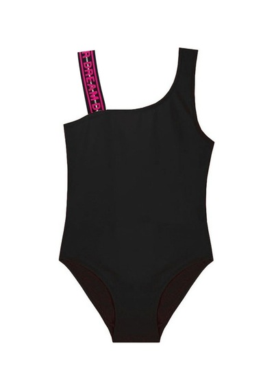 Deep Beach Siyah Pembe Askılı Kız Çocuk Mayo Db200594Cm (525143421)