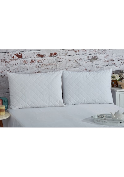 Komfort Home Kapitoneli Pamuklu Yastık Koruyucu 50X70 Cm 2 Adet