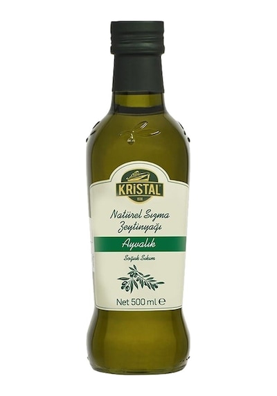 Kristal Ayvalık Natürel Sızma Zeytinyağı 500 Ml Cam Şişe 2 Li