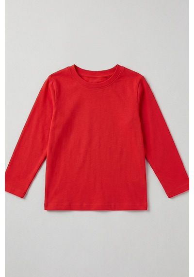 Kiagu Erkek Çocuk Uzun Kollu Basic Düz Tişört %100 Pamuk Bisiklet Yaka T-shirt 2-13 Yaş Kırmızı Kiagu Erkek Çocuk Uzun Kollu Basic Düz Tişört %100 Pamuk Bisiklet Yaka T-shirt 2-13 Yaş Kırmızı