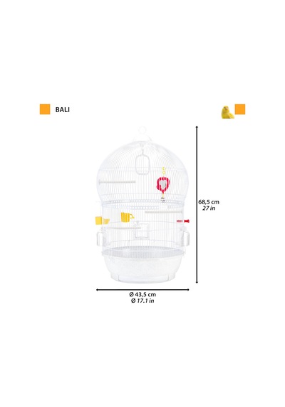 Tr Bali Kuş Kafesi, Beyaz, White