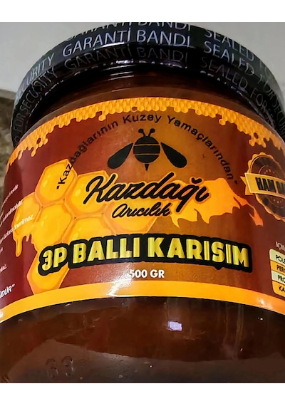 Kazdağı 3 Mix 500g Çam Balı, Polen, Perga Karışımı