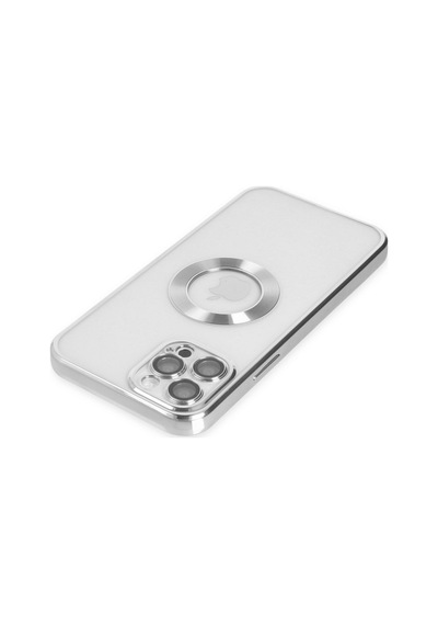 Apple iPhone  Uyumlu,  12 Pro Kılıf Slot Silikon - Gümüş