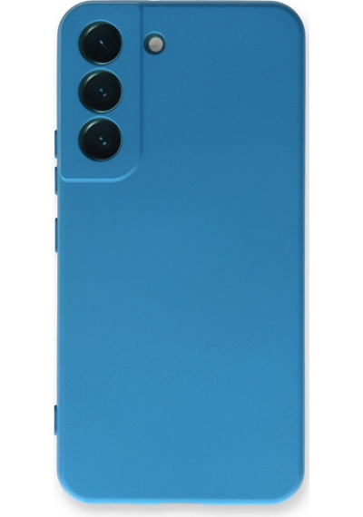 Samsung Galaxy Uyumlu   S23 Plus Kılıf Nano İçi Kadife Silikon - Mavi