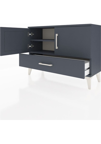 Arges Şifonyer 2 Raflı Tek Çekmeceli 2 Kapaklı 88x30x64 Antrasit-antrasit Antrasit Arges Şifonyer 2 Raflı Tek Çekmeceli 2 Kapaklı 88x30x64 Antrasit-antrasit Antrasit