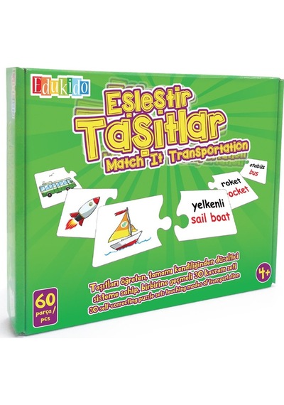 Edu-1010 Chiva. Eşleştir Taşıtlar.
