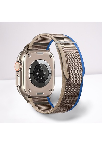 Apple Uyumlu Watch 42mm 44mm 45mm 49mm 1/2/3/4/5/6/se/7/8/ultra Akıllı Saat Silikon Kordon Ve Kayışı Trail Loop Gri Mavi