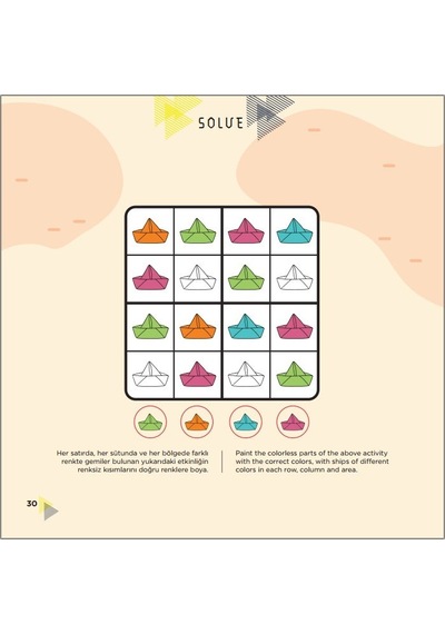 Solve 3-4 Yaş / Iq. Dikkati Güçlendirme Seti-Anasınıfı