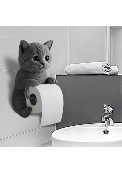 Hubrendy Çer Kedi Tasarımlı Tuvalet Kağıtlığı Diğer