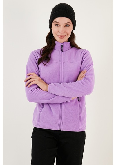 Lela Kadın Polar Hırka 5907002 Lila