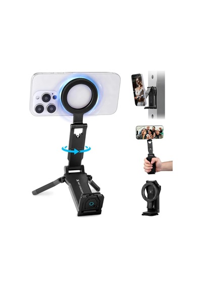 K&f Concept Magsafe  Alüminyum Telefon Standı, Tripod Ve Selfie Stick Çok Fonksiyonlu 4'ü 1 Arada