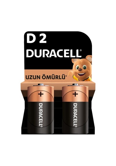 Duracell Lr20 D Büyük Pil 2'li Kart- 10'li Paket