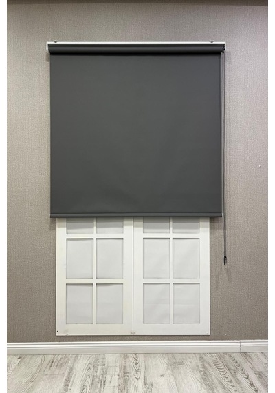 Stor Perde Ithal Mat Polyester Antrasit P1090 Antrasit Gri