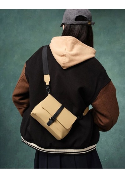 Gaston Luga Splash Crossbody Çanta- Latte Kahverengi - Açık Camel