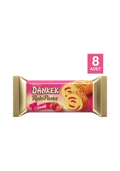 Dankek Rulo Pasta Çilekli 235g X 8 Adet