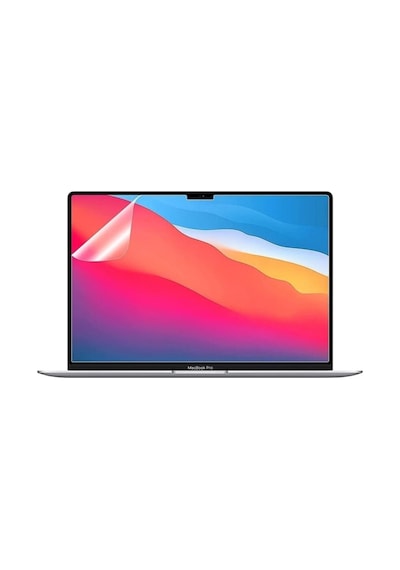 Apple Uyumlu MacBook 13.6' Air 2022 M2 Çip A2681 Ekran Koruyucu Ultra Ince Esnek Kırılmaz Cam Tam