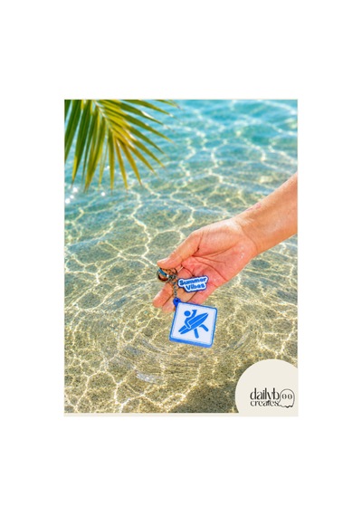 Paddle Board Charm Anahtarlık -summer Vibes Figürlü Çanta Aksesuarı-kutu İçecek Açacaklı Anahtarlık-3d Dekoratif Baskı-mavi Mavi