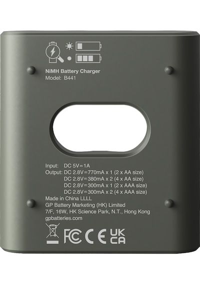 Gp B441 Usb Pilsiz Şarj Cihazı Aa-aaa İçin