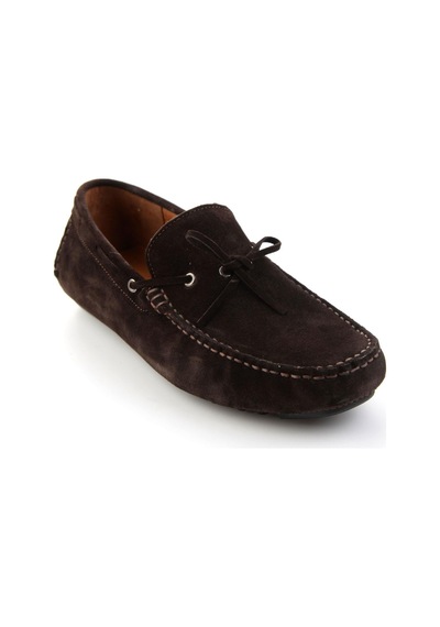 Bambi Kahve Hakiki Deri Erkek Loafer Ayakkabı E01547009902 Kahve