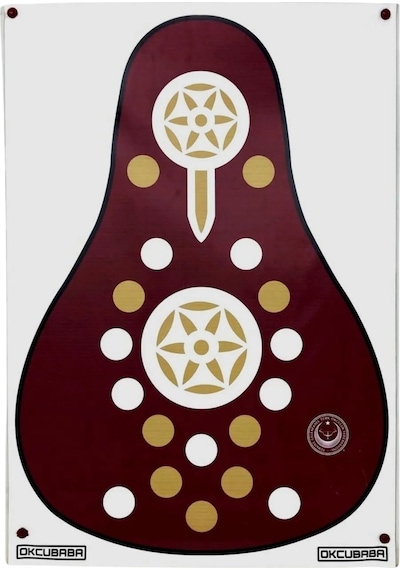 Okcubaba Vinil Geleneksel Okçuluk Hedef Yüzü 80x115 Cm Koyu Kahve