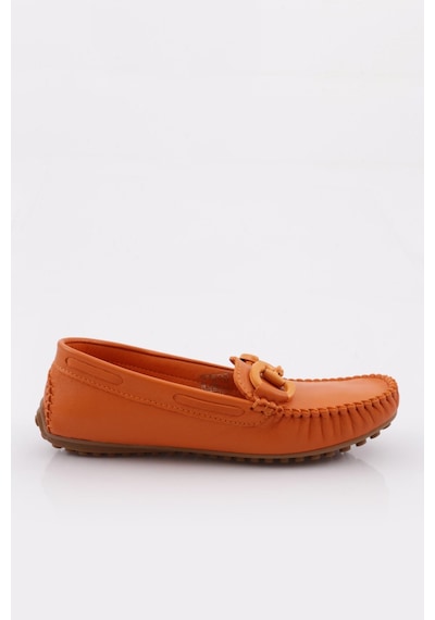 Dgn K105 Kadin Aksesuarli Loafer Ayakkabi K105-1774-R6448 Turuncu