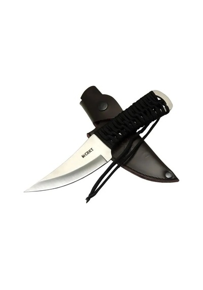 Jenerik Crkt Scrub Fixed 2712 Wy Kamp / Outdoor Bıçak 22,5cm - İpli Sap, Deri Kılıflı