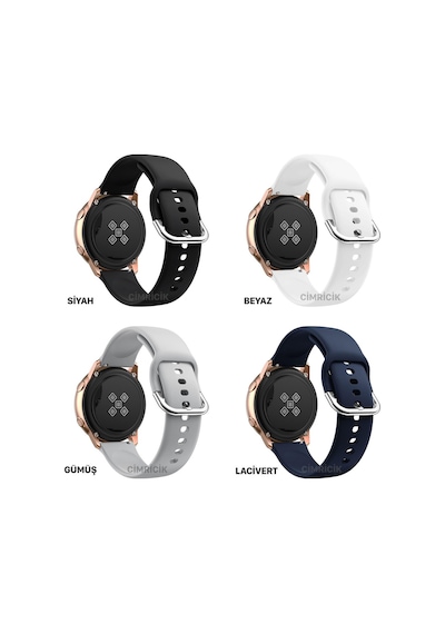 Huawei Gt2 Pro Kordon 22 Mm Metal Tokalı Silikon Kayış Bh22