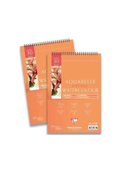 Clairefontaine Etival 300gr Suluboya Blok A4 30 Yaprak Spralli