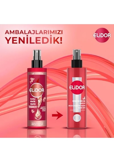 Elidor Brezilya Keratin Terapisi Sıvı Saç Bakım Sütü 200 Mililitre