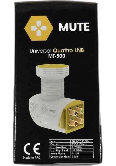 Mt-500 Santral Lnb Universal Quattro Lnb - 4 Çıkışlı Merkezi Sistem Lnb - Full Hd Ve 8k Uyumlu