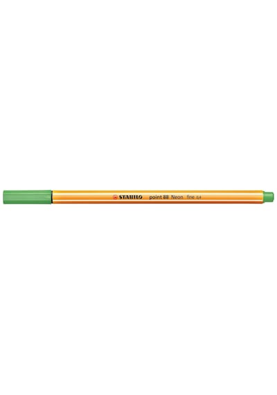 Stabılo Fineliner Point 88, Çizgi Kalınlığı: 0,4 Mm, Neon Yeşil Ve 3