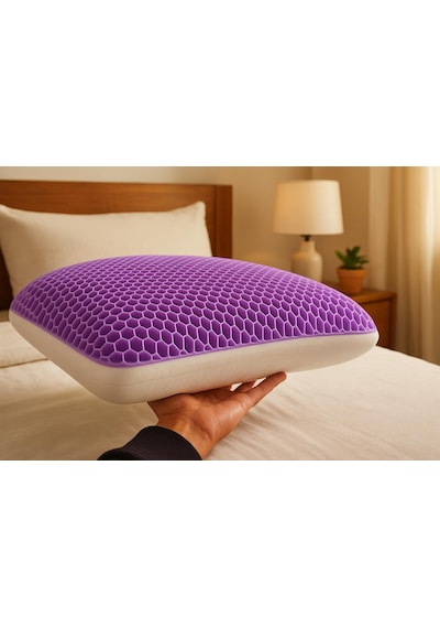 Soub Sleep Tpe Gel Flex Visco Yastık Koyu Mor