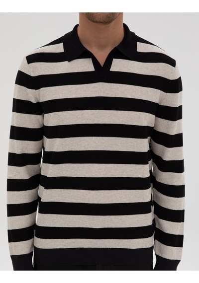 Pierre Cardin Erkek Siyah Kazak /triko 50315949-vr046 Siyah