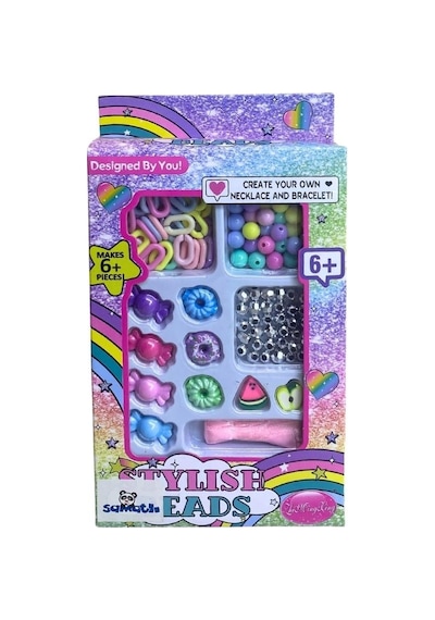 Stylish Beads Bilezik Ve Kolye Yapım Seti Renkli Boncuklu Takı Tasarım Seti