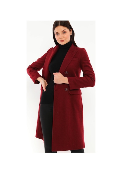 Z6672 Dewberry Bayan Palto-bordo
