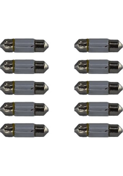 10 Adet 12V 3W Sofit Ampul 31mmX8mm