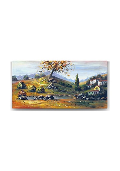Manzarası Tablosu 162 X 70-5 Parçalı