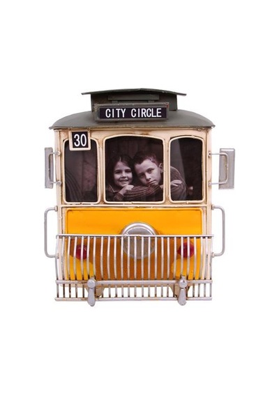 Dekoratif Metal Çerçeve Tramvay Temalı Vintage Hediyelik Arbltgsısu0btjwıbx1