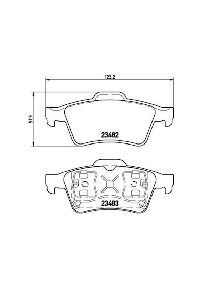 Ford Kuga 1 Arka Fren Balatasi 2008-2012 Brembo P59044