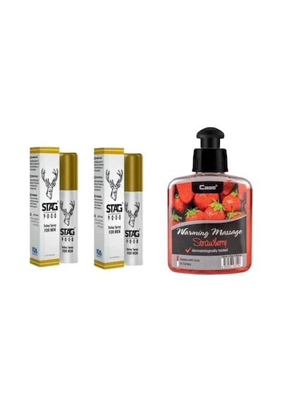 Çilek Aromalı Kayganlaştırıcı Masaj Yağı Erkeklere Özel Sprey 2 Adet 95512176