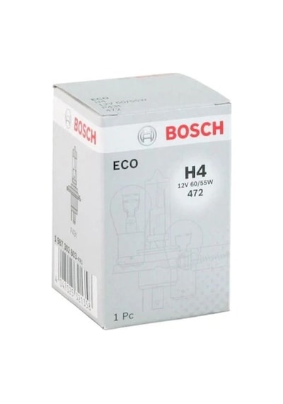 2 Adet Set Bosch  H4 Ampül Eco H4 12V 60 55W Normal Isık