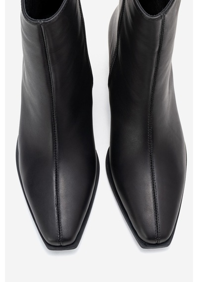 Luvishoes Luvi Shoes Lexıa Siyah Cilt Hakiki Deri Kadın Western Bot Siyah
