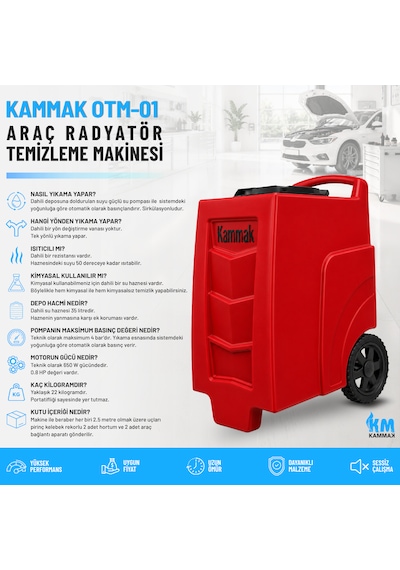 Kammak Otm-01 Araç Radyatör Temizleme Makinesi